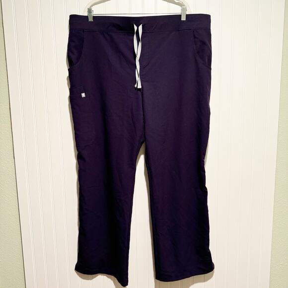 Figs Purple Scrub Set Casma Top Kade Cargo Pants NEW Size XXL - Picture 8 of 13